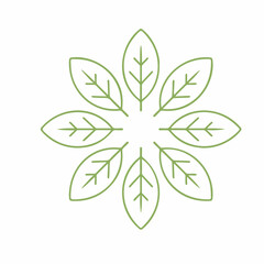 Vector logo design templates and badges in trendy linear style - zero waste concept, recycle and reuse, reduce - ecological lifestyle and sustainable developments icons