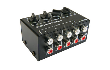 passive audio mixer. isolated on white background.