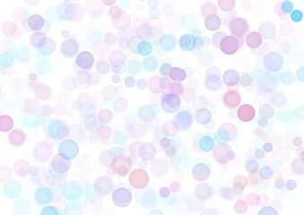 Art abstract bubble white background with pastel blue and purple colors for children holiday and party.