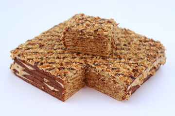 Honigkuchen mit Walnüssen.
