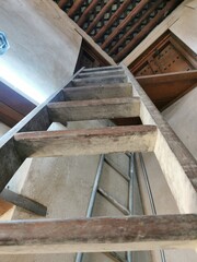 Fototapeta na wymiar wooden staircase