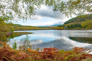 Fototapeta na wymiar Lake Loch Garry, Scotland, UK