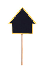 Isolated Home For Sale Real Estate Sign with Clipping Path. House signs Isolated on white background.