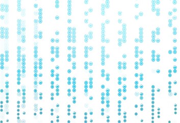 Light BLUE vector cover with beautiful snowflakes.