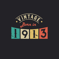Vintage Born in 1900. 1900 Vintage Retro Birthday