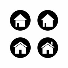 Home Button Icon Design Vector Logo Template Illustration Sign And Symbol