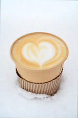 coffe in snow