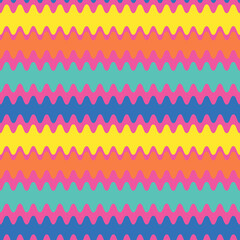Seamless pattern on a square background - color waves. Geometry, abstraction
