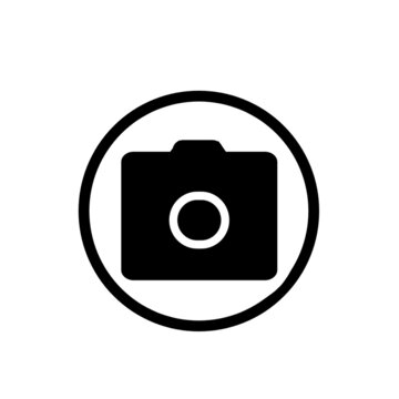Camera icon rounded with circle 
