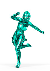 super sweet girl is running