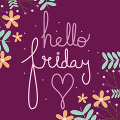 hello friday illustration