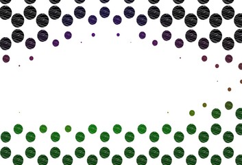 Light pink, green vector cover with spots.