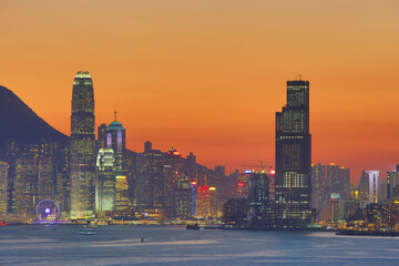 evening over hong kong 2017