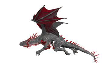 dragon is doing a cool fly