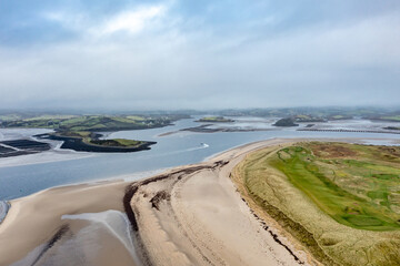 Aerial view of Murvagh in County Donegal, Ireland
