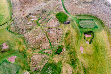 Aerial view of Golf site in Ireland