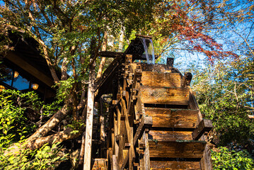 水舎水車　old abandoned factory