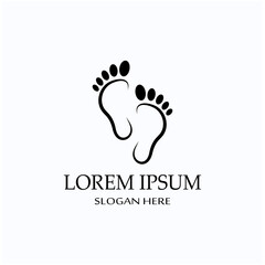 footprints,foot care,and footstep, logo images illustration design