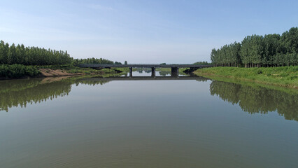 Fototapeta na wymiar Canal natural scenery, North China
