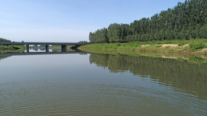 Canal natural scenery, North China