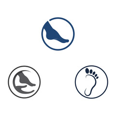 footprints,foot care,and footstep, logo images illustration design