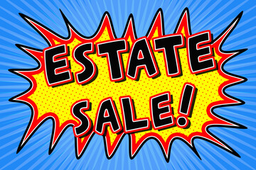 Estate Sale Sign Illustration