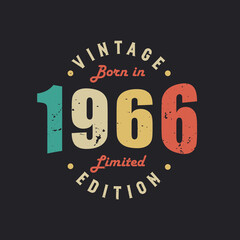 Vintage Born in 1966 Limited Edition
