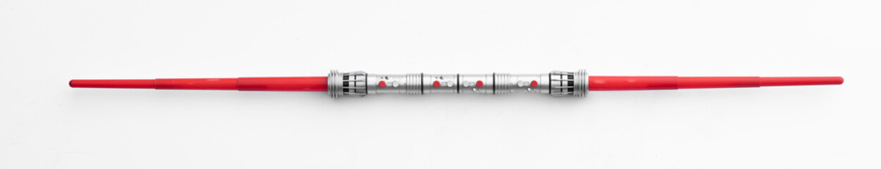 fantastic laser sword isolated on white background