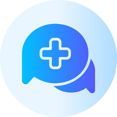 Fototapeta premium consultation gradient icon