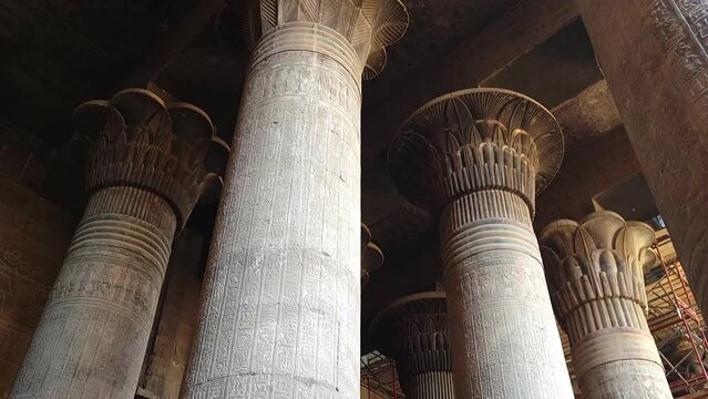 Temple of Khnum. The temple of Esna, dedicated to the god Khnum. Egypt.