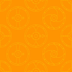 Seamless pattern with ancient Shields for your project