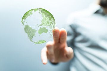 Concept day earth Save the world save environment