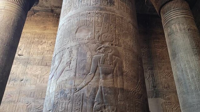 Temple of Khnum. The temple of Esna, dedicated to the god Khnum. Egypt.