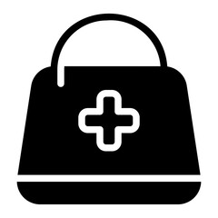first aid kit glyph icon