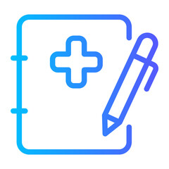 Obraz premium health report gradient icon