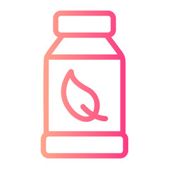 Fototapeta premium herbal gradient icon