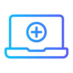 Fototapeta premium medical app gradient icon