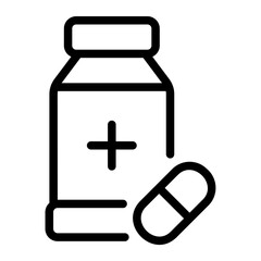 pills line icon