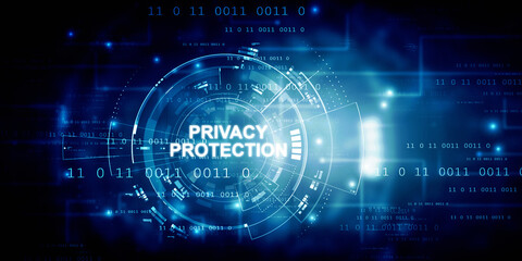 2d illustration privacy protection concept
