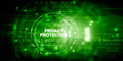 2d illustration privacy protection concept
