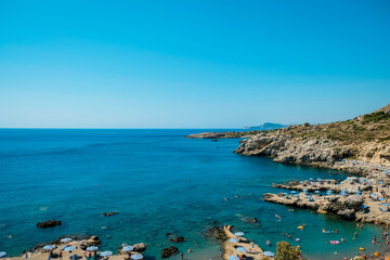 Fototapeta na wymiar View of the coast of the region sea