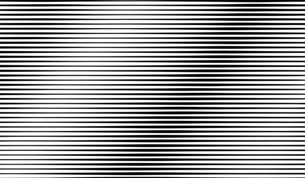 Halftone stripes texture. Faded line pattern for design prints. Bg abstract gradient backdrop. Black geometric background for overlay effect. Subtle patern. Digital grid gradation. Vector illustration