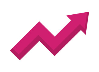 ascending arrow icon