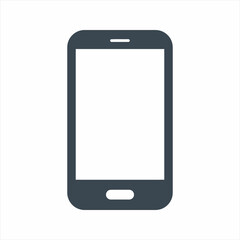 Mobile device icon. Vector and glyph
