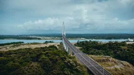 Plaid avec motif Atlantic Ocean Road Fotos de dron de colon panamá