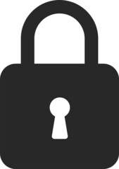 Lock vector icon. Security symbol. Lock web button design. Security system. Vector isolated lock icon.