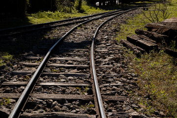 Fototapeta premium Passa Quatro, Minas Gerais, Brasil: Linha de Trem