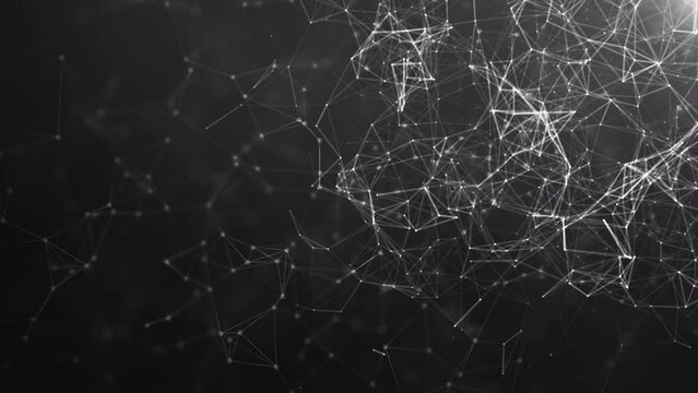 blockchain programming abstract network black background