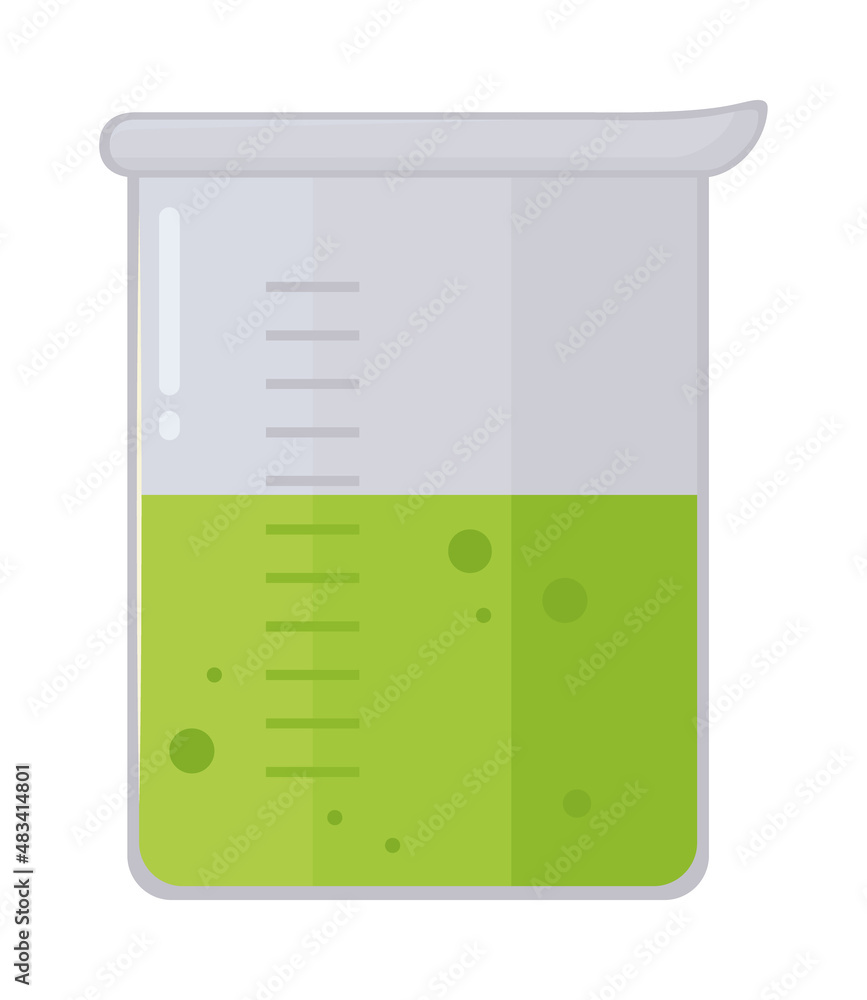 Poster lab flask icon
