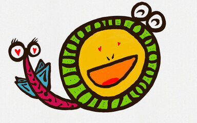 なぞ黄色スイカと魅了された虫